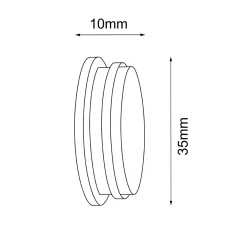 Zakończenie do systemu modułowego Mafra - Czarne (5109) - Shilo