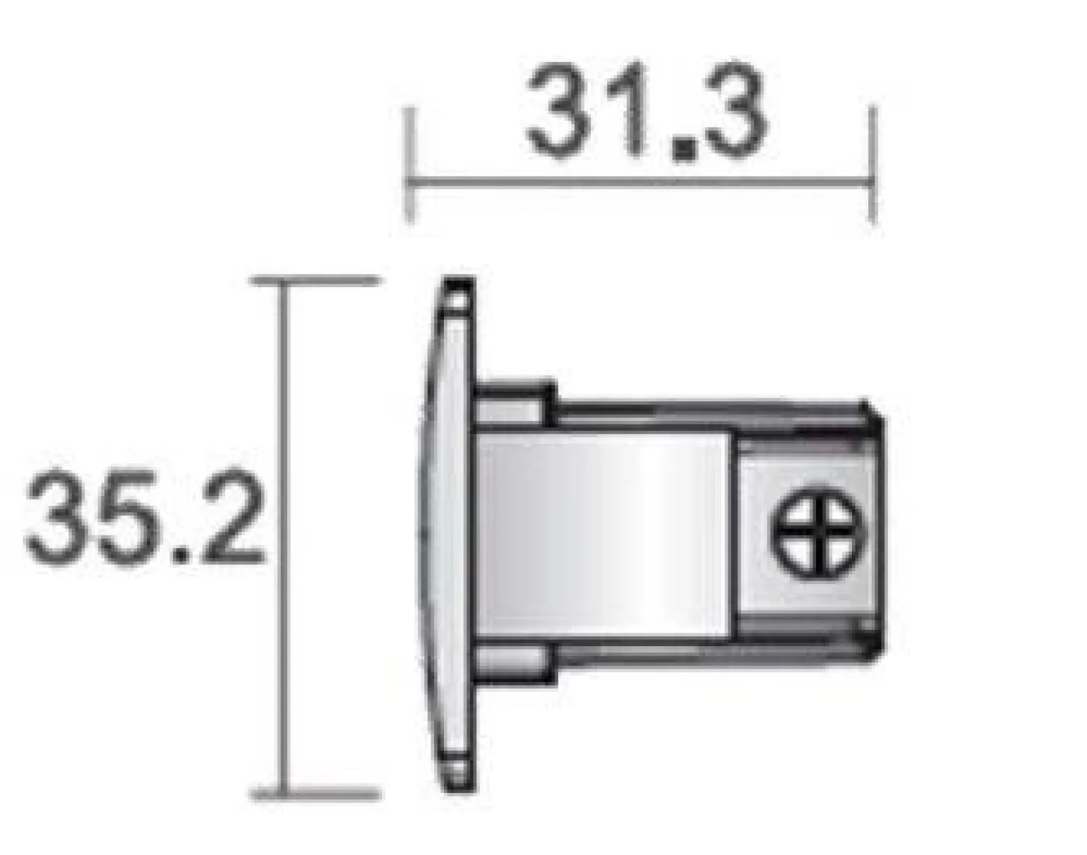 Zakończenie szynoprzewodu (biały) (8110) - Shilo