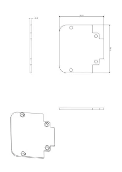 Zaślepka GALAXY-T END CAP doszynoprzewódów magnetycznych TRIMLESS 23A (033398B) - ZARlight