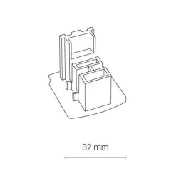 Zaślepka końcowa czarna CTLS DEAD END CAP BLACK (8711) - Nowodvorski