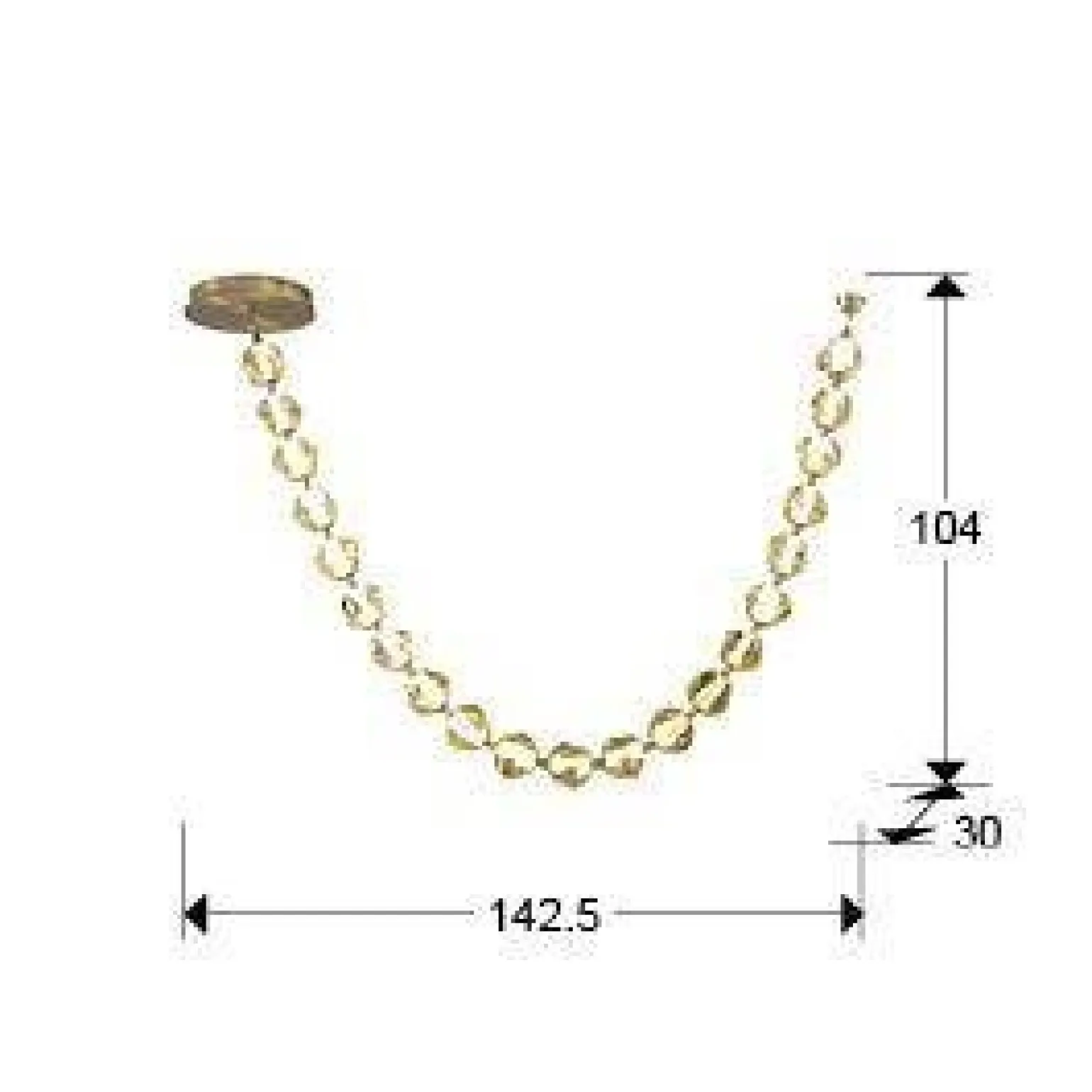 Zaria II lampa wisząca 21L (448765) - Schuller