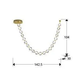 Zaria II lampa wisząca 21L (448796) - Schuller