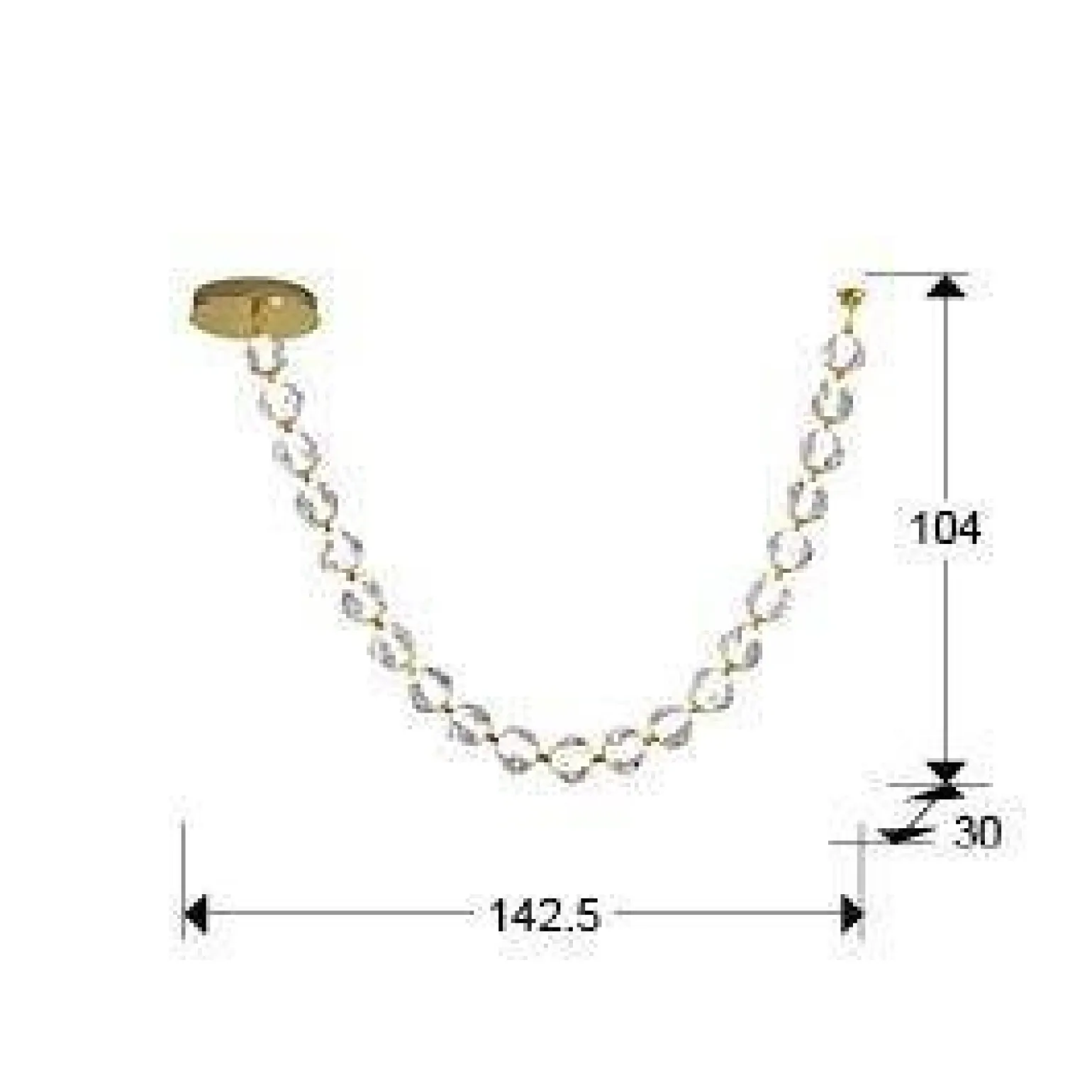 Zaria II lampa wisząca 21L (448796) - Schuller