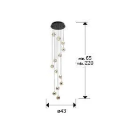 Zaria lampa wisząca 13L (502368) - Schuller