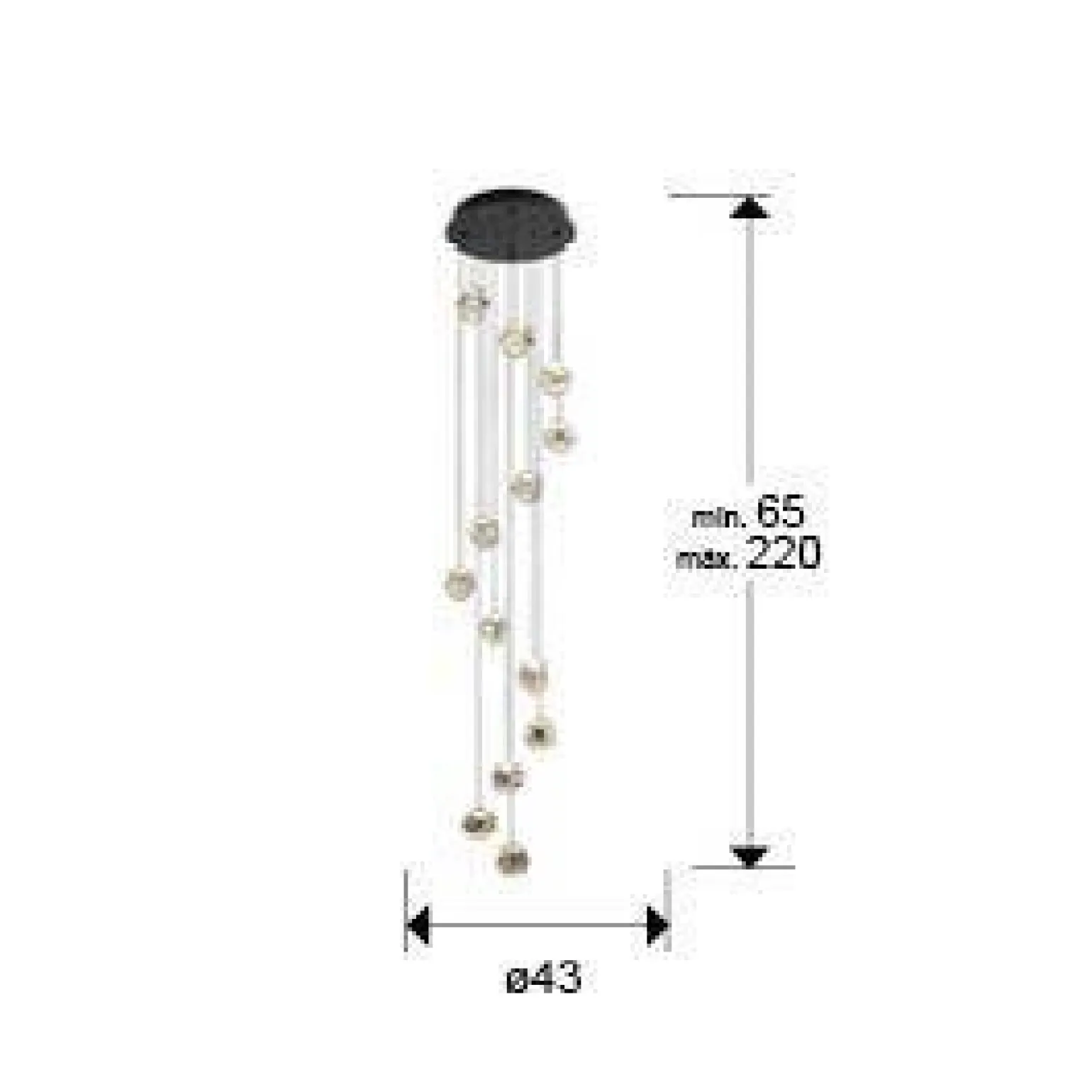 Zaria lampa wisząca 13L (502368) - Schuller