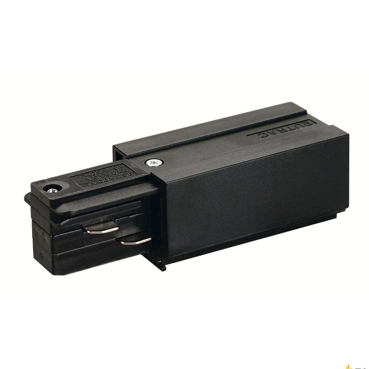 ZASILACZ, do 3-fazowej wysokonapięciowej szyny natynkowej EUTRAC, uziemienie z lewej strony, kolor czarny (145510) - SLV