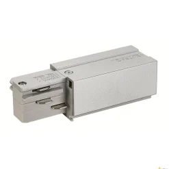 ZASILACZ, do 3-fazowej wysokonapięciowej szyny natynkowej EUTRAC, uziemienie z prawej strony, kolor srebrnoszary (145524) - SLV