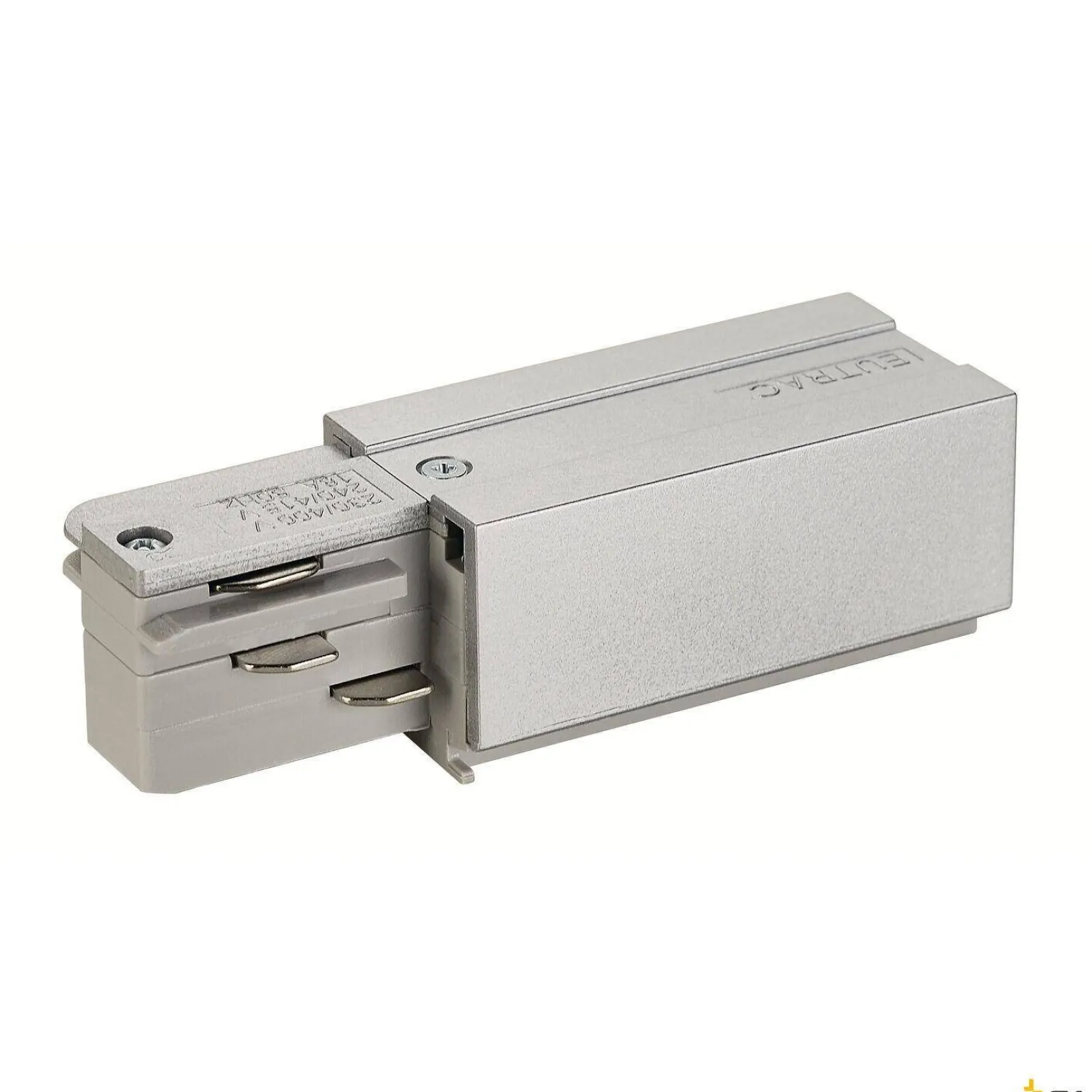 ZASILACZ, do 3-fazowej wysokonapięciowej szyny natynkowej EUTRAC, uziemienie z prawej strony, kolor srebrnoszary (145524) - SLV