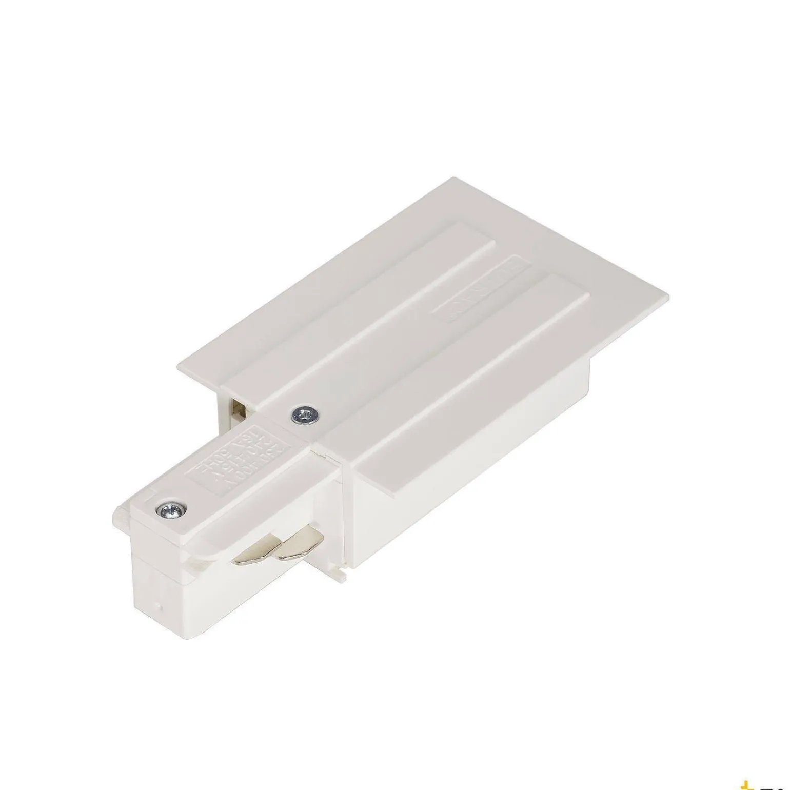 ZASILACZ, do 3-fazowej wysokonapięciowej szyny wpuszczanej EUTRAC, uziemienie z lewej strony, kolor biały (1001533) - SLV