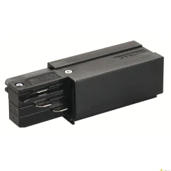 ZASILACZ, do 3-fazowej wysokonapięciowej szyny natynkowej EUTRAC, uziemienie z prawej strony, kolor czarny (145520) - SLV