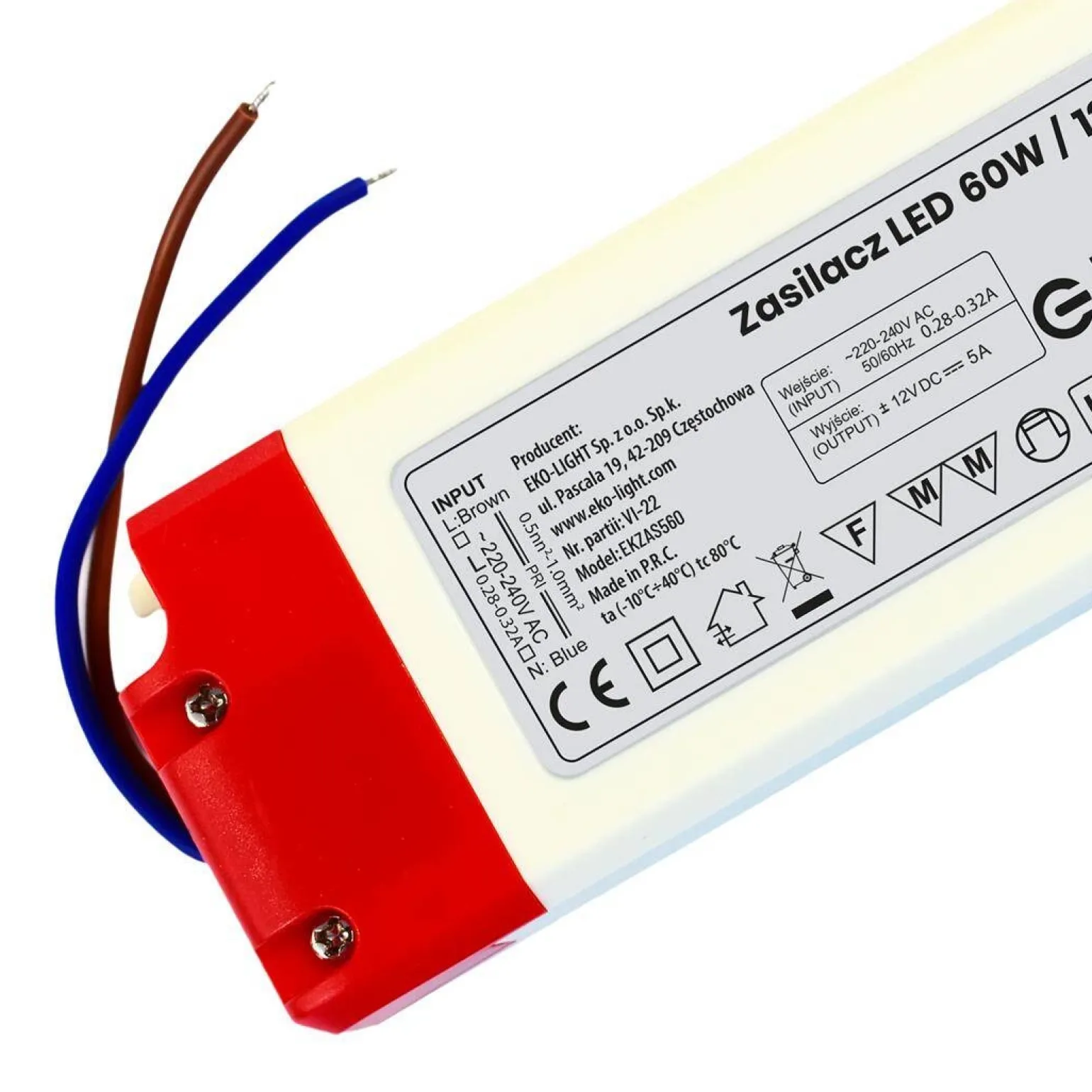 ZASILACZ LED 60W IP20 (EKZAS560) - Eko-Light