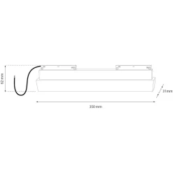 Zasilacz 200W magnetic track 10mm (ML2180) - Milagro