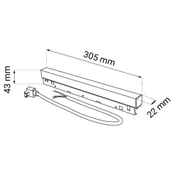 Zasilacz wpinany 200W (system Komatsu) - Czarny (6643) - Shilo