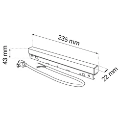 Zasilacz wpinany 100W (system Komatsu) - Biały (6636) - Shilo