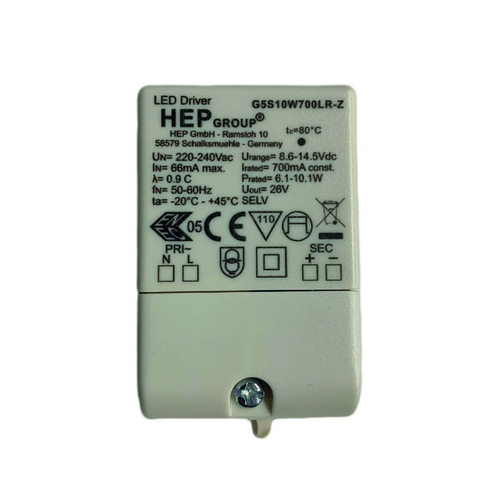 Zasilacze i Transformatory LED Driver CC 700mA 6-10W (6008022) - Astro Lighting