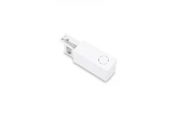 Zasilanie Lewe i Zaślepka do szyny montażowej Białej w układzie Prostym - 3 LINE Azzardo