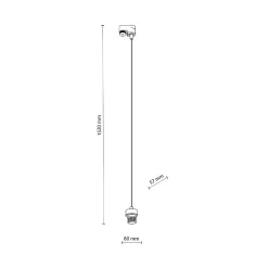 Zawiesie do lampy szynowej TRACER WHITE 1 X E27 (5758) - TK Lighting