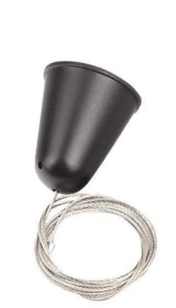 Zawiesie linkowe DOBAC TRACK 5m czarne z regulacją bez uchwytu (MHT1-P50-BK) - Maxlight