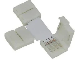 Złączka LED RGB 10mm. Kształt: T (EKPZ050) - Eko-Light