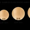Zestaw 15 kloszy BUBBLES Szkło SHADES SET 15 AMBER (AZ6455) - Azzardo