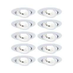 Zestaw 10 oczek sufitowych ściemnialnych EBL 3stepdim schw LED 10x4,8W ws m (PL99995) - PAULMANN