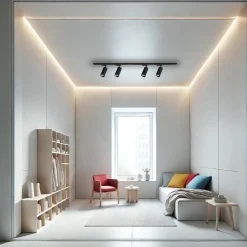 Zestaw Mica Track Czarny 4xGU10 1,5m (ML1150) - Milagro