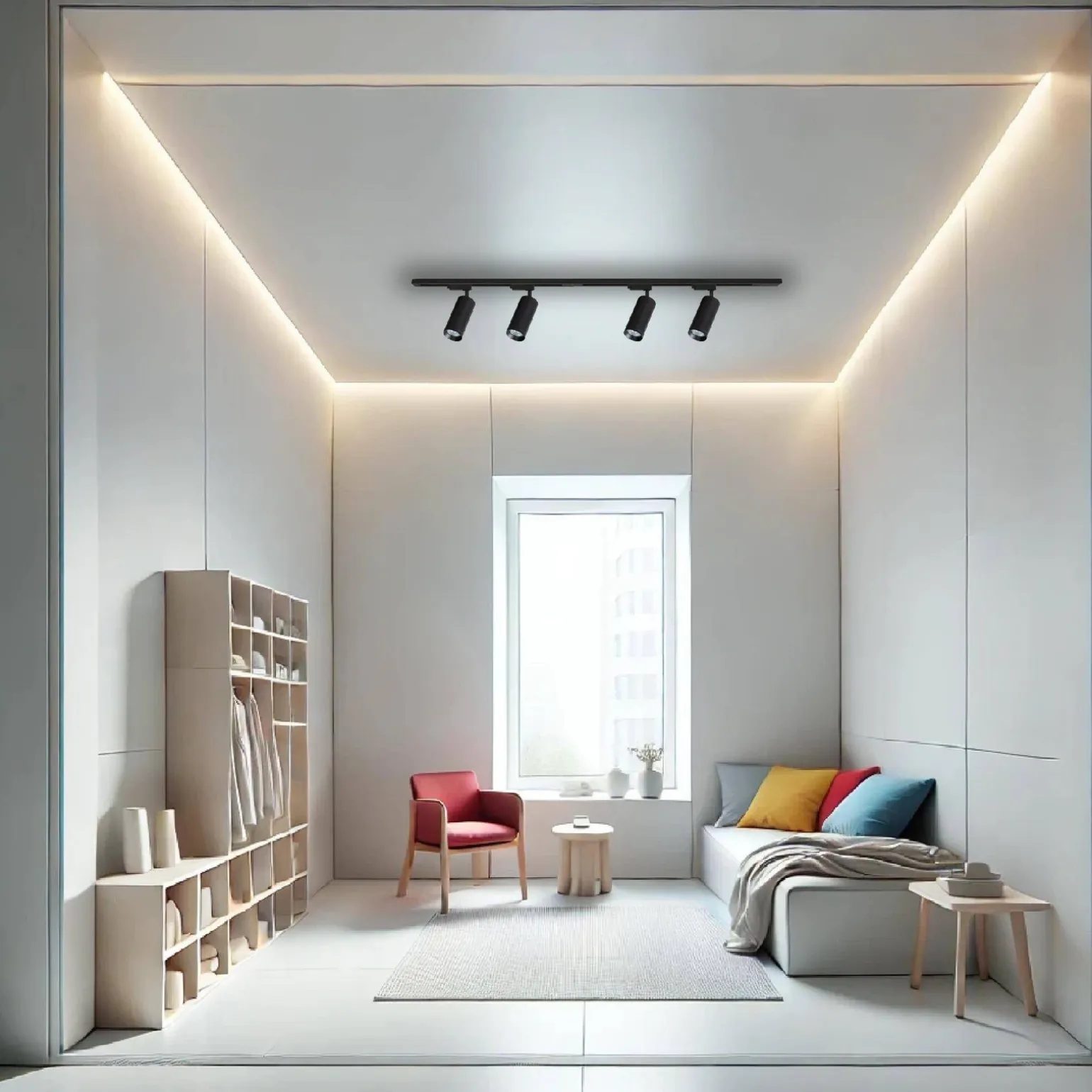 Zestaw Mica Track Czarny 4xGU10 1,5m (ML1150) - Milagro