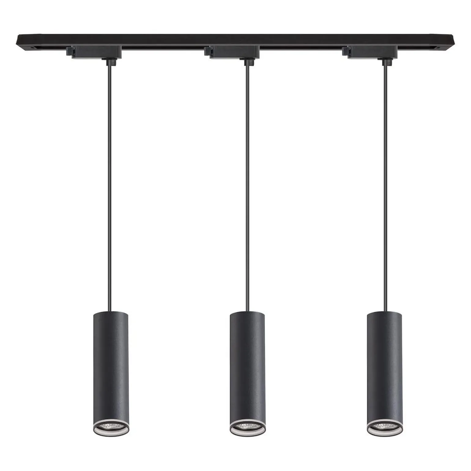 Zestaw Oprawa Pipe Ring Track Zwis Czarny 3xGU10 1m (ML2079) - Milagro