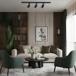 Zestaw Oprawa Tiger Track Czarny 3xGU10 1m (ML2126) - Milagro