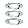 Zestaw Oprawa wbudowana Nova Coin LED 3-st ściemnianie ruchoma 3x6,5W 2700K 230V Żelazo Szczotkowane/Aluminium (PL93483) - PAULMANN