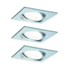 Zestaw Oprawa wbudowana Nova Coin LED 3-st ściemnianie ruchoma 3x6,5W 2700K 230V Aluminium (PL93492) - PAULMANN