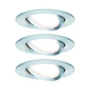 Zestaw Oprawa wbudowana Nova Coin LED 3-st ściemnianie ruchoma 3x6,5W 2700K 230V Aluminium (PL93487) - PAULMANN