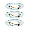 Zestaw Oprawa wbudowana Nova Plus Coin IP65 ściemniana ruchoma LED 3x6,8W 633lm 2700K Chrom/Aluminium (PL93684) - PAULMANN