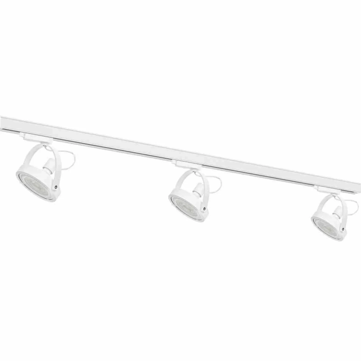 Zestaw Szynoprzewód 3xLugar (AR111-GU10) + Prowadnica 1,5m - Biały (ML7449) - Milagro