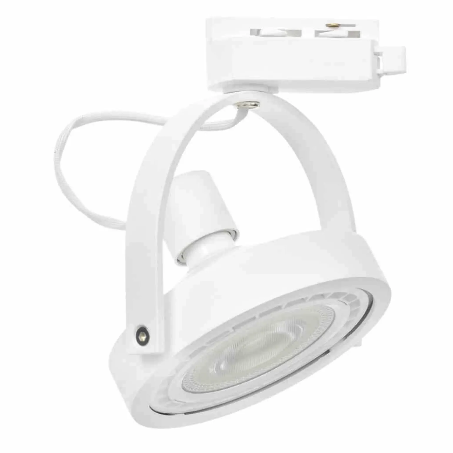 Zestaw Szynoprzewód 3xLugar (AR111-GU10) + Prowadnica 1,5m - Biały (ML7449) - Milagro