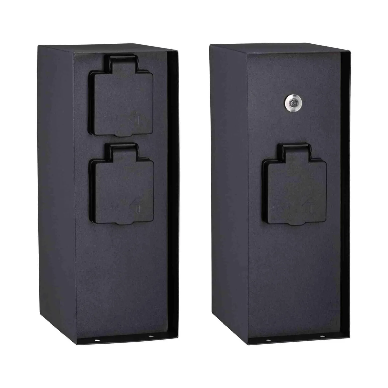 Zewnętrzna kolumna zasilająca RIO 3GN. 230V + czujnik zmierzchu 230V IP44 stal szlachetna / antracyt (PL94315) - PAULMANN