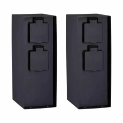 Zewnętrzna kolumna zasilajaca RIO 4GN. 230V IP44 stal szlachetna / antracyt (PL94313) - PAULMANN