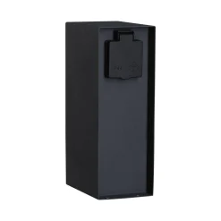 Zewnętrzna kolumna zasilająca RIO 2GN. 24V Plug & Shine + 2GN. 230V IP44 + czujnik zmierzchu stal szlachetna / antracyt (PL94701) - PAULMANN