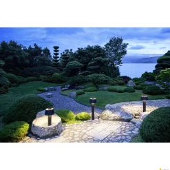 Zewnętrzna lampa stojąca PHOTONI 45 , czarna (1007587) - SLV