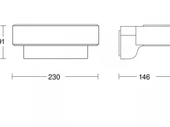 Zewnętrzna oprawa na ścianę bez czujnika ruchu, LED L 810 C antracytowy (ST079307) - STEINEL