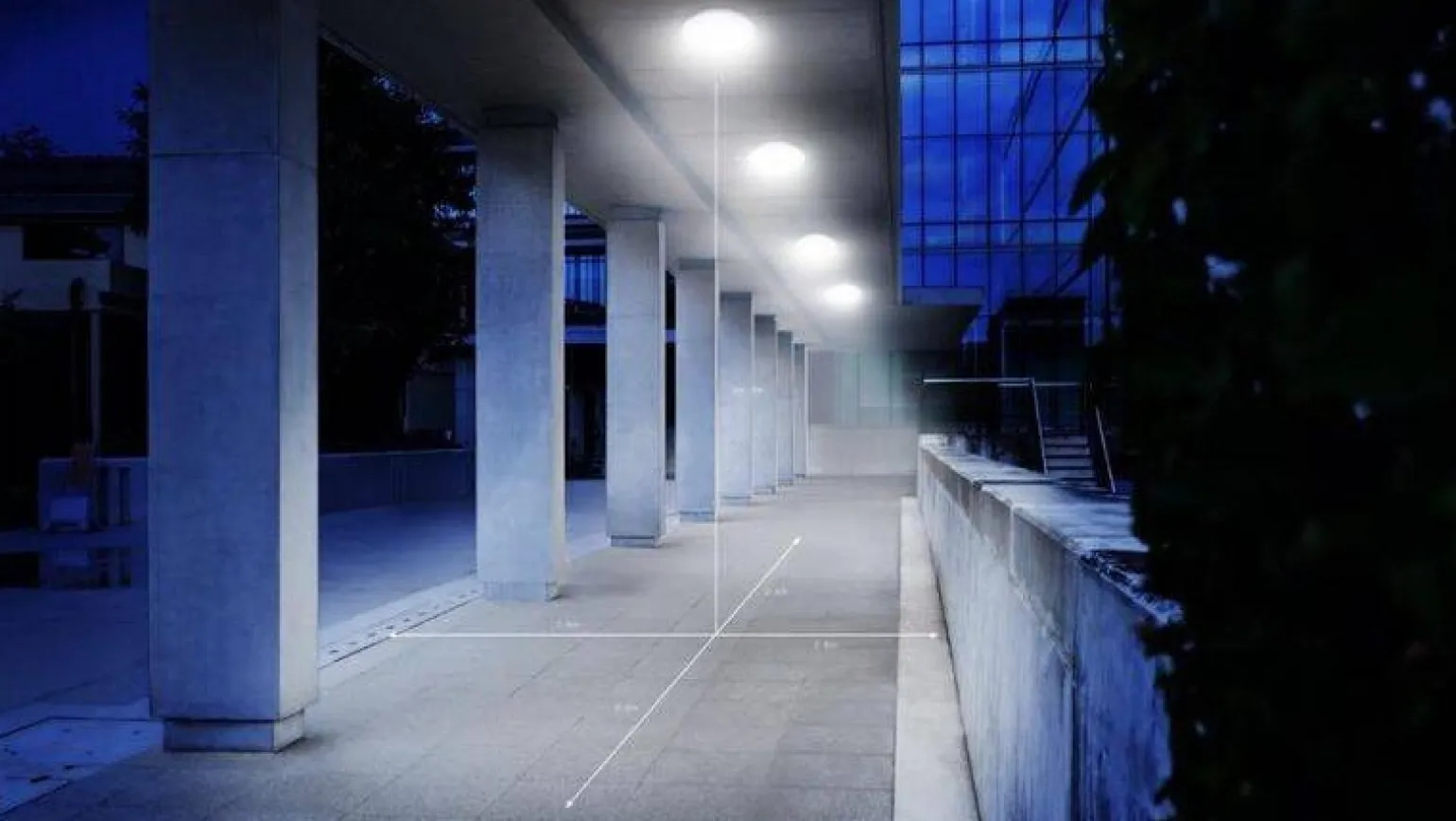 Zewnętrzna oprawa, plafoniera z czujnikiem ruchu i zmierzchu LED DL VARIO PRO S NW biały (ST068196) - STEINEL