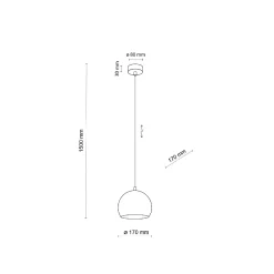 ZOE BEIGE LAMPA WISZACA 1 S (10172) - TK Lighting