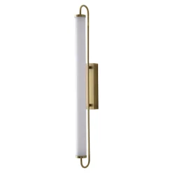 Złoty kinkiet do łazienki Olendria 76.5 cm (WL0119-L) - Yaskr