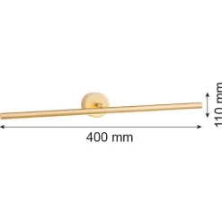 Złoty kinkiet podświetlający obraz S MIRIAM 40 cm (8596) - Argon