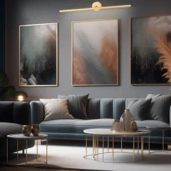 Złoty kinkiet podświetlający obraz L MIRIAM 100 cm (8602) - Argon