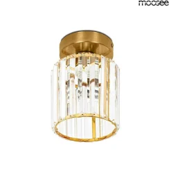 Złoty plafon REY z kryształowym kloszem (MSE1501100407) - Moosee