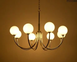 Złoty szklany żyrandol GRACIA złota (MSE1501100581) - Moosee